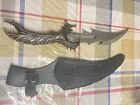 Full view of dagger and sheath