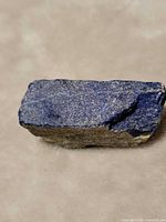 Top view showing deep blue color and pyrite sparkle