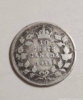 Reverse with denomination, crown and wreath