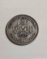 Reverse of 1938 one shilling coin