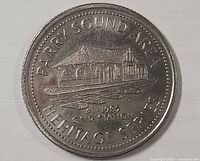 Obverse of token showing C.N.R. Station design and series information