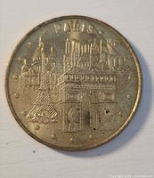 Obverse with Paris monuments