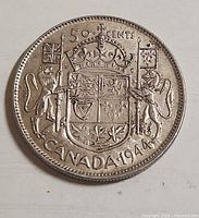 Reverse with coat of arms and date 1944