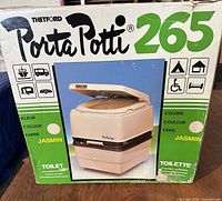 Front of original Thetford Porta Potti 265 box