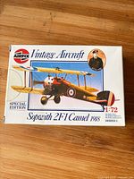 Box top showing branding, aircraft artwork, scale and series info