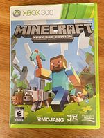 Front cover of Minecraft Xbox 360 Edition case