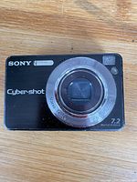 Front view of Sony Cyber-shot DSC-W125 camera showing lens and branding