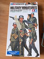 Front of Tamiya Military Miniatures box showing artwork and title