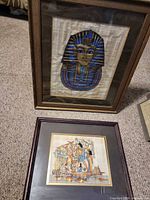 Front view of both framed prints