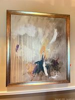 Front view showing entire painting and frame