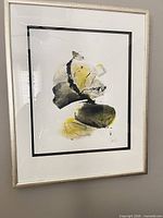 Full front view of framed artwork