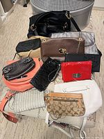 Group shot of all bags laid out