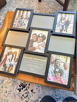 Top view of all three frames on table