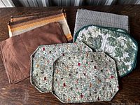 All five placemat sets grouped together