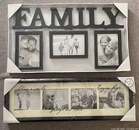 Both unopened collage frames