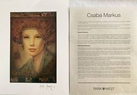 Print and COA side by side, showing artwork title and artist signature