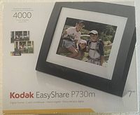 Front of retail box showing model, capacity and display size