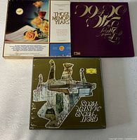 Front covers of three vinyl box sets