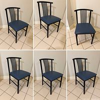 All six matching chairs front view