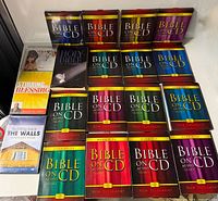 Overview of all Bible on CD volumes, two sermon CDs and NASB Bible