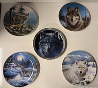 Overview of five wolf plates