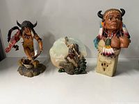 All three figurines frontline view