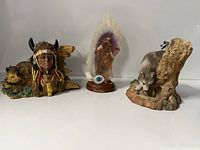 Group shot of all three figurines