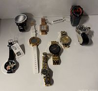 All ten wristwatches laid out for overview