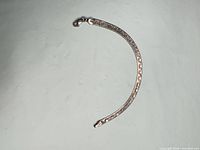 Full view of entire herringbone bracelet