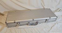 Closed aluminum poker chip carrying case