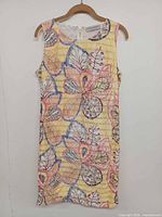 Front view of Cristina Gavioli sleeveless floral-paisley dress