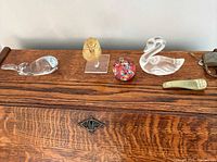 All five items displayed on wood surface