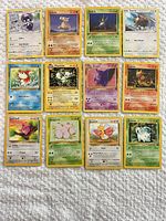 All 12 cards laid out in three rows of four