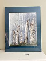 Full view of matted print in cellophane wrap