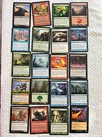 Full layout of all Magic: The Gathering cards in lot