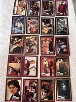 All 20 Star Trek trading cards laid out in four columns, five rows