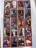 All 20 Star Trek TNG cards laid out in five rows of four