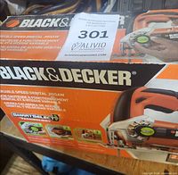 Sealed box showing Black & Decker branding and product details