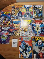 All ten Doom 2099 comics laid out
