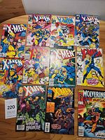 Group shot of all eleven comic books