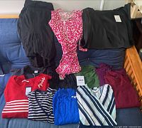 All ten garments laid out overview