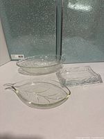 All three glass pieces together