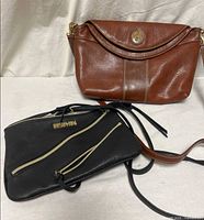 Front view showing both purses together