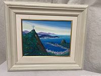 Full view of framed painting