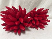 Two bundles of red chili pepper lights