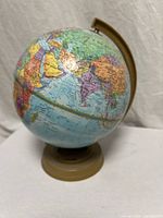 Front view of 12" Replogle globe showing Asia and Europe sides