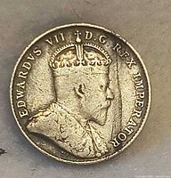 Obverse showing crowned bust of Edward VII and legend