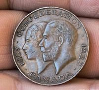 Obverse showing conjoined busts, legends CONFEDERATION 1867 1927 CANADA
