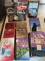 All 10 books laid out showing covers