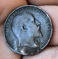 Obverse with King Edward VII portrait and inscription